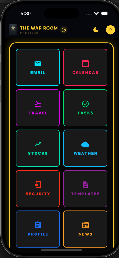 SmartMan mobile app interface